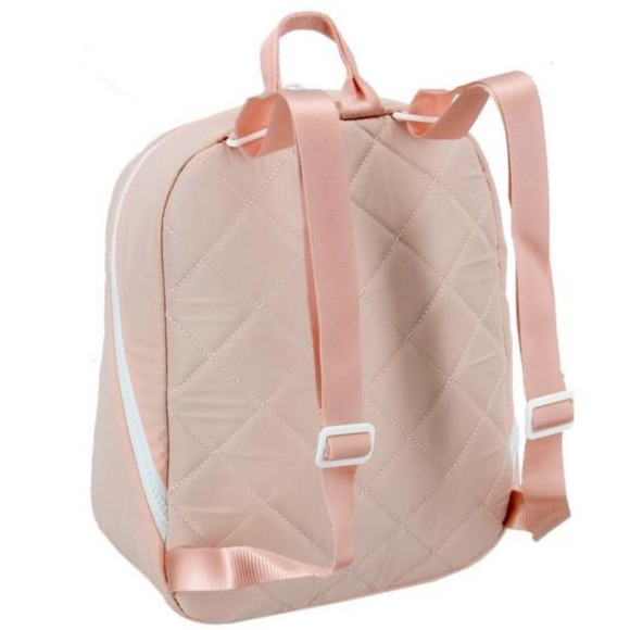 Adidas Mini Puffer Backpack in Light Pink/Peach - Picture 15 of 16